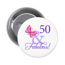 50 y cumpleaños fabuloso pins