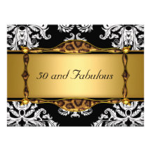 50 y fiesta de cumpleaños fabulosa del damasco del comunicados personales 
