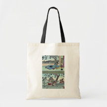51: Kogo ningún Tsubone; 52: Tomoe Gozen Ukiyoe Bolsa