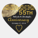 55.o Pegatina subió ORO del corazón del aniversari