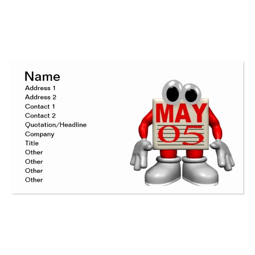 5 de mayo plantilla de tarjeta de visita