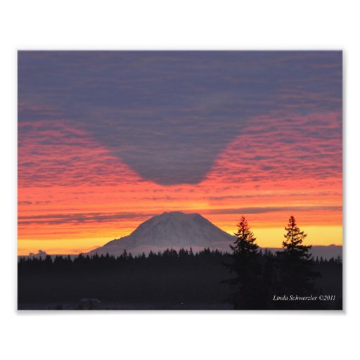 #5 el Monte Rainier y su sombra Impresiones Fotográficas