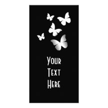 5 mariposas blancas tarjetas personales