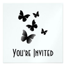 5 mariposas negras comunicados personalizados
