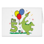 5ta invitación del cumpleaños de Dino Tarjetón