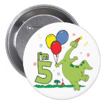 5to botón del cumpleaños de Dino