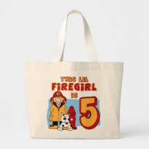5to cumpleaños de Lil Firegirl Bolsa