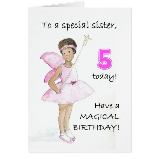 5to Tarjeta de cumpleaños para una hermana | Zazzle