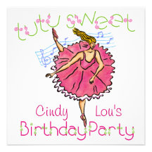5x5 invita a la fiesta de cumpleaños de TutuSweet Anuncio