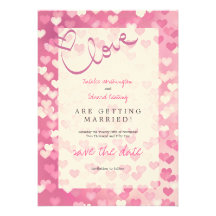5x7 ahorran la invitación de los corazones del amo