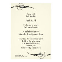 5x7 clásico invitaciones personales 