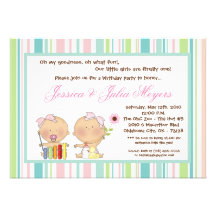 5x7 HERMANA la invitación femenina de la fiesta de