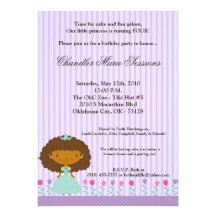 5x7 invitación africana de la fiesta de cumpleaños