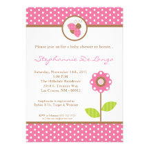 5x7 invitación de la fiesta de bienvenida al bebé 