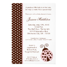 5x7 invitación de la fiesta de bienvenida al bebé 