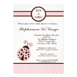 5x7 invitación femenina de la fiesta de bienvenida