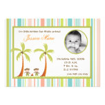 5x7 Luau hawaiano Monkeys la invitación del nacimi