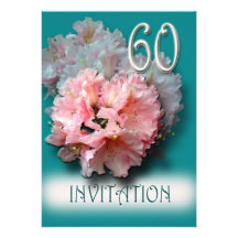 60.a invitación de la fiesta de cumpleaños de los 