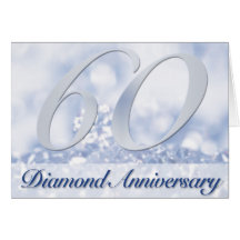 60.a) invitación del aniversario de las gemas del  felicitación