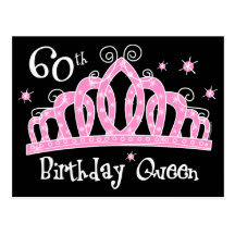 60.a reina DK del cumpleaños de la tiara Postal