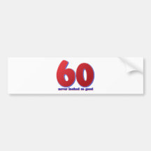 60 años pegatina de parachoque