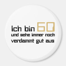 60 Geburtstag Magnets