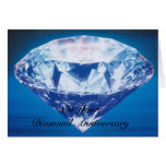 60.o diamante feliz de la tarjeta del aniversario 
