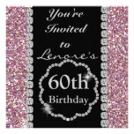 60.o Invitación con clase de la fiesta de cumpleañ