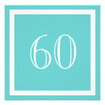 60.o Invitación de la fiesta de cumpleaños - aguam invitaciones
