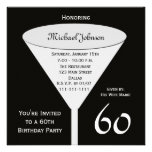60.o Invitación de la fiesta de cumpleaños -- Una 