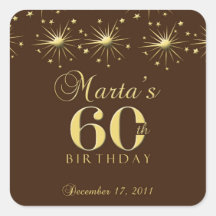 60.o Pegatinas del cumpleaños