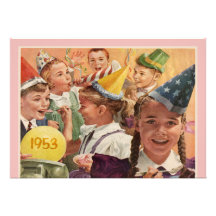 60.o rosa retro de las memorias de la fiesta de cu invitaciones personalizada