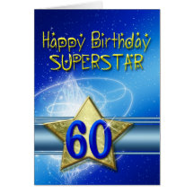 60.o Tarjeta de cumpleaños para la superestrella