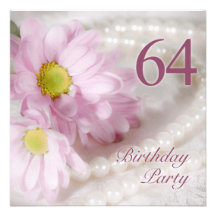 64.o Invitación de la fiesta de cumpleaños con las