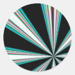 68/40 arte del fractal pegatina