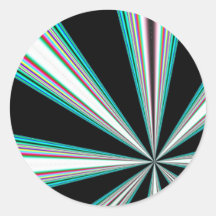 68/40 arte del fractal pegatina