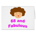 ¡68 y fabuloso! felicitacion 