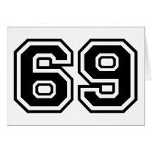 69 sesenta y nueve sesenta y nueve iconos de la mo felicitación