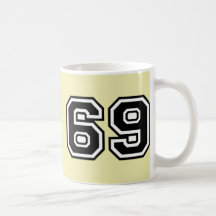 69 sesenta y nueve sesenta y nueve iconos de la mo tazas