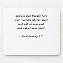 6:5 de DEUTERONOMY Alfombrilla De Ratón