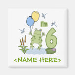 6to cumpleaños del Froggy Iman Para Frigorífico