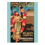 6to desfile floral anual 1911 de Honolulu, Hawaii Postal