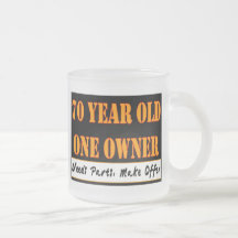 70 años, un dueño - las piezas de las necesidades, tazas de café