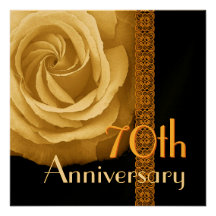 70.o Invitación del aniversario - ORO subió