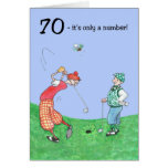 70.o Tarjeta de cumpleaños para un golfista