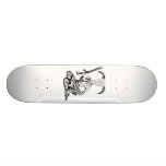 70 ' s chica de revista skull patin