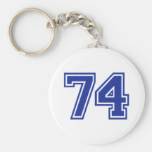74 - número llaveros personalizados
