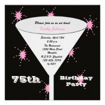 75.o Invitación de la fiesta de cumpleaños -- Piqu invitaciones