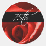 75.o Sello del sobre del aniversario y del acontec Etiqueta