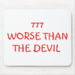 777 PEOR QUE EL DIABLO TAPETES DE RATON